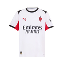Camisa AC Milan Away 25/26 - Torcedor Puma Masculino - Branco e Preto