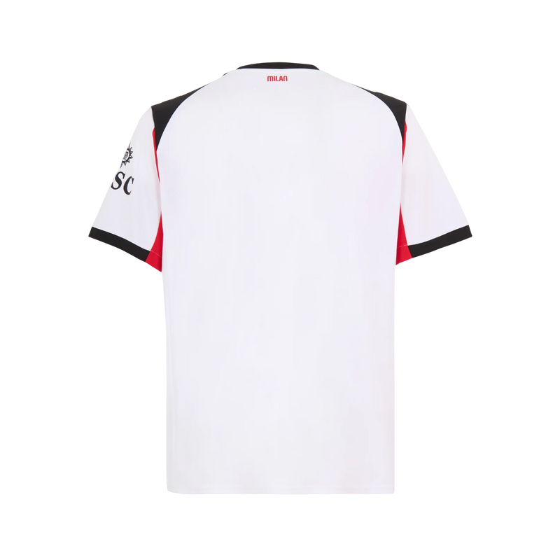 Camisa AC Milan Away 25/26 - Torcedor Puma Masculino - Branco e Preto