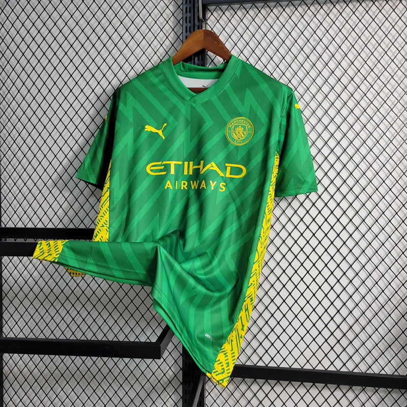 Camisa Manchester City Goleiro 23/24 - Torcedor Puma Masculina - Verde