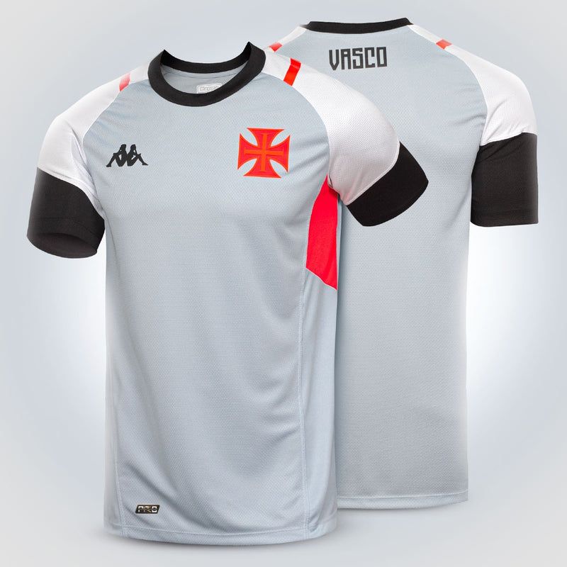 CAMISA DO VASCO 2324 CINZA E BRANCO TREINO