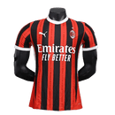 Camisa AC Milan I Home Puma Jogador 2024 25 Masculino Vermelho e Preto