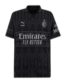 Camisa AC Milan x Pleasures Luz e Trevas Torcedor 2425 Masculino - Preta