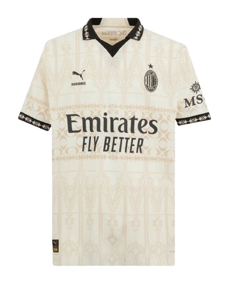 Camisa Ac Milan x Pleasures Torcedor 2425 Masculino- Branco