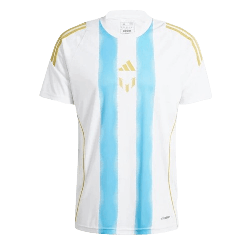 Camisa Adidas X Messi “Spark Gen10s” 202425 Torcedor Masculino - BrancoAzul Celeste