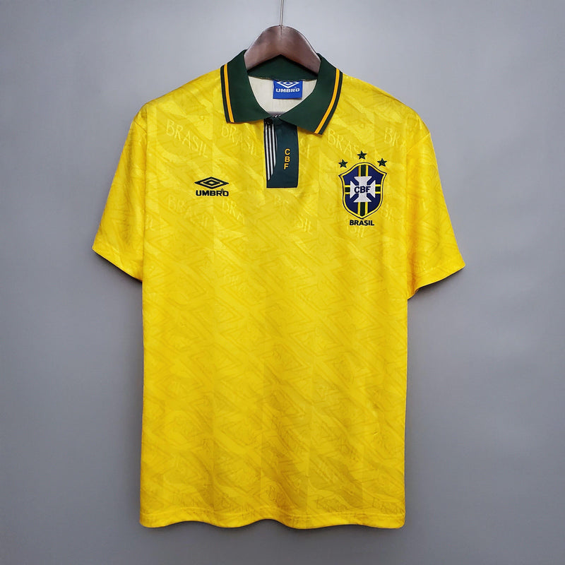 Camisa Retrô 91/93 Seleção Brasileira I Umbro Masculina - Amarela