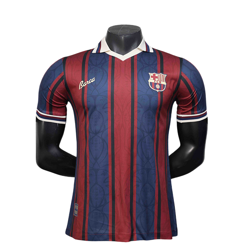 Camisa Barcelona Edição Clássica Especial 25/26 Versão Jogador Listrada