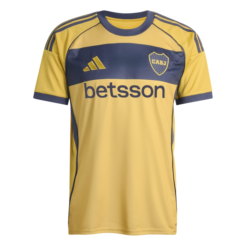 Camisa Boca Juniors Away 25/26 Torcedor Masculina Amarela