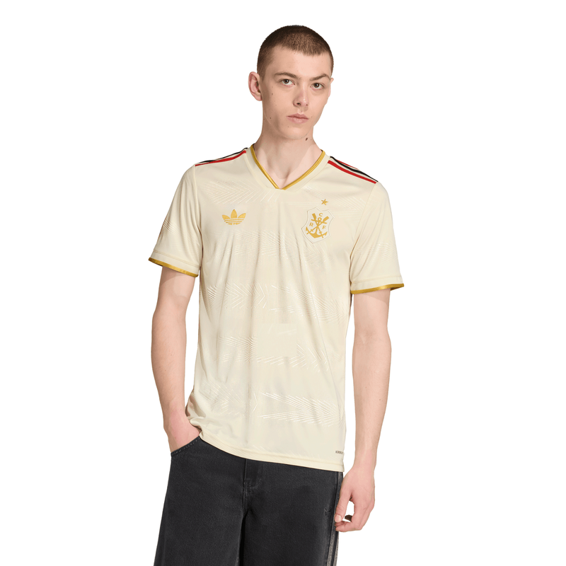Camisa Flamengo III 25/26 Torcedor Masculina Branca 