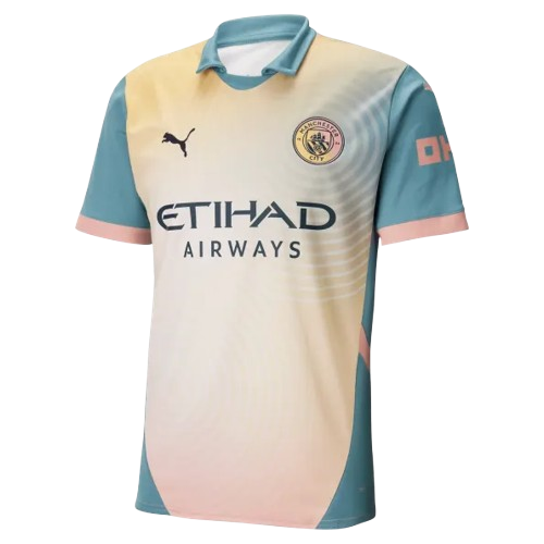 Camisa Manchester City IV 24/25 Torcedor Masculina Bege