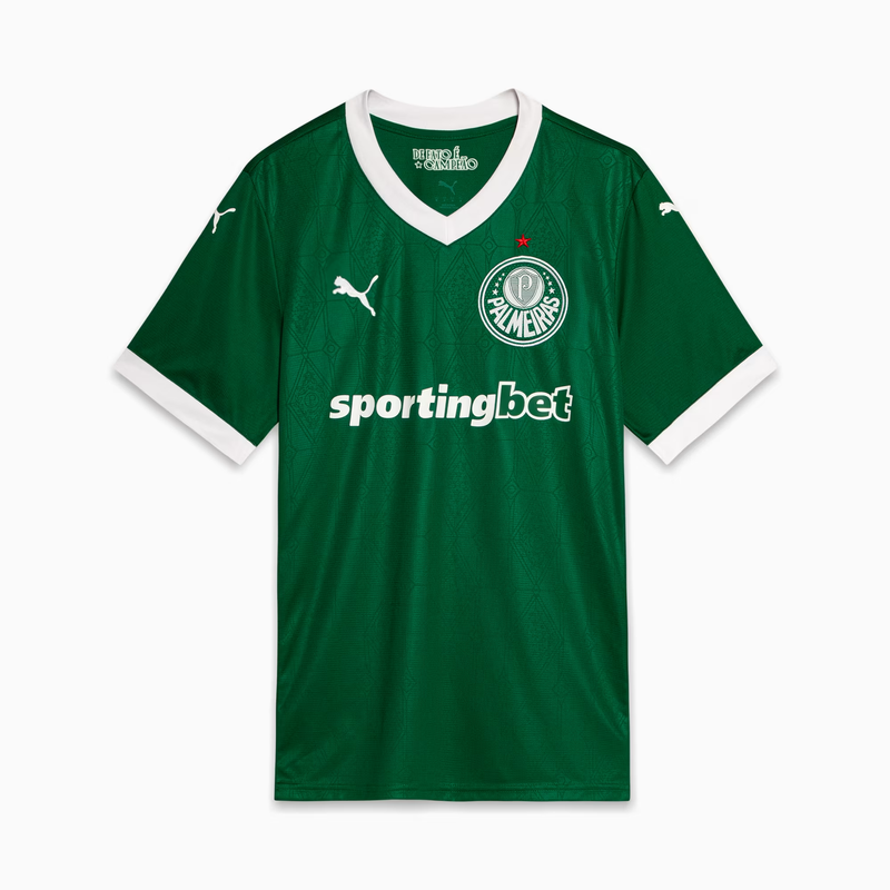 Camisa Palmeiras Home 25/26 Torcedor Masculina Verde