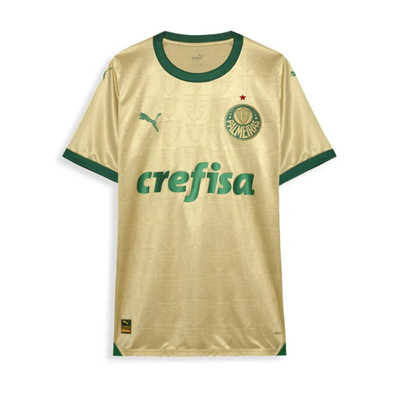 Camisa Palmeiras III 24/25 Torcedor Masculina - Dourada