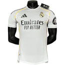 Camisa Real Madrid Home 25/26 Jogador Masculina Branca