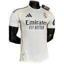 Camisa Real Madrid Home 25/26 Jogador Masculina Branca