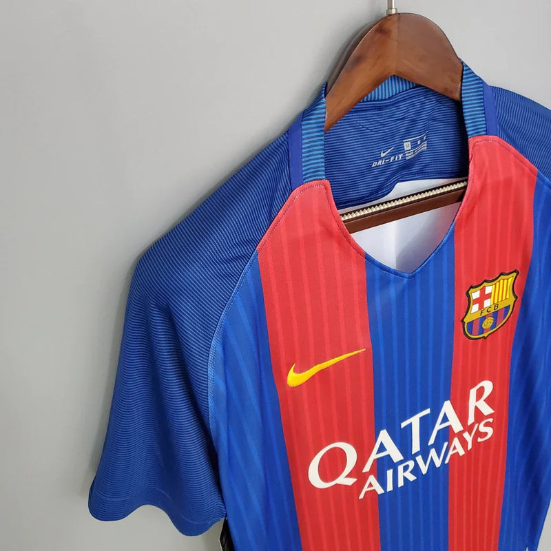 Camisa Retrô Barcelona Home 2016/17 Torcedor Masculino Grená