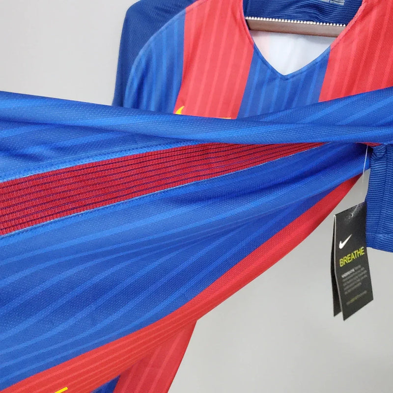 Camisa Retrô Barcelona Home 2016/17 Torcedor Masculino Grená