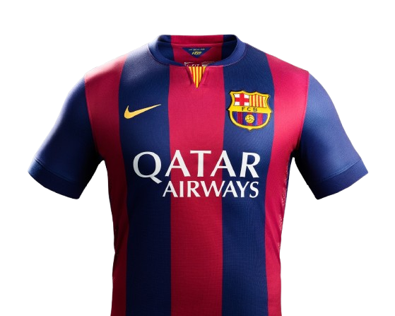 Camisa Retrô FC Barcelona Home 2014/15 Torcedor Masculina Grená