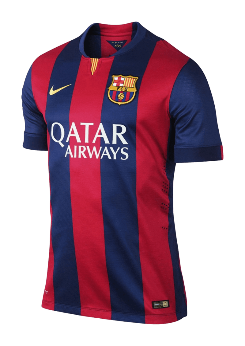 Camisa Retrô FC Barcelona Home 2014/15 Torcedor Masculina Grená
