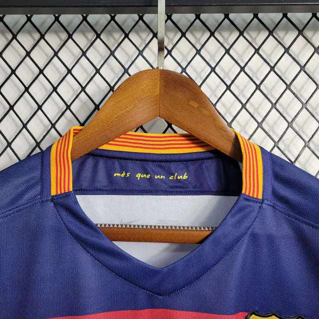 Camisa Retro Barcelona I Home 2015/16 Torcedor Masculino Azul