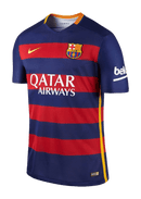 Camisa Retro Barcelona I Home 2015/16 Torcedor Masculino Azul