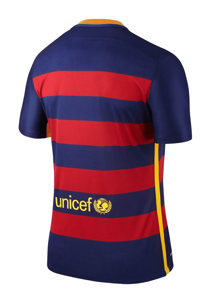 Camisa Retro Barcelona I Home 2015/16 Torcedor Masculino Azul