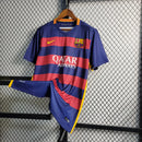 Camisa Retro Barcelona I Home 2015/16 Torcedor Masculino Azul