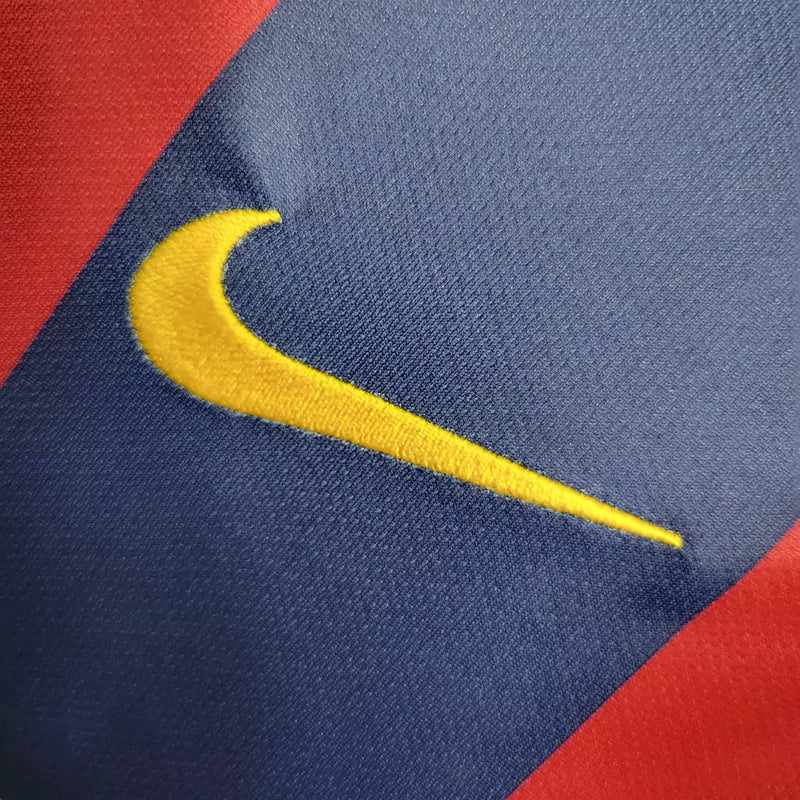 Camisa Retro Barcelona Manga Longa 2014/15 Torcedor Masculino Azul