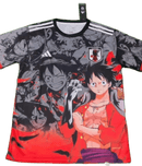 Camisa Seleção do Japão 24/25 Especial Luffy Anime One Piece - Torcedor Masculina Cinza