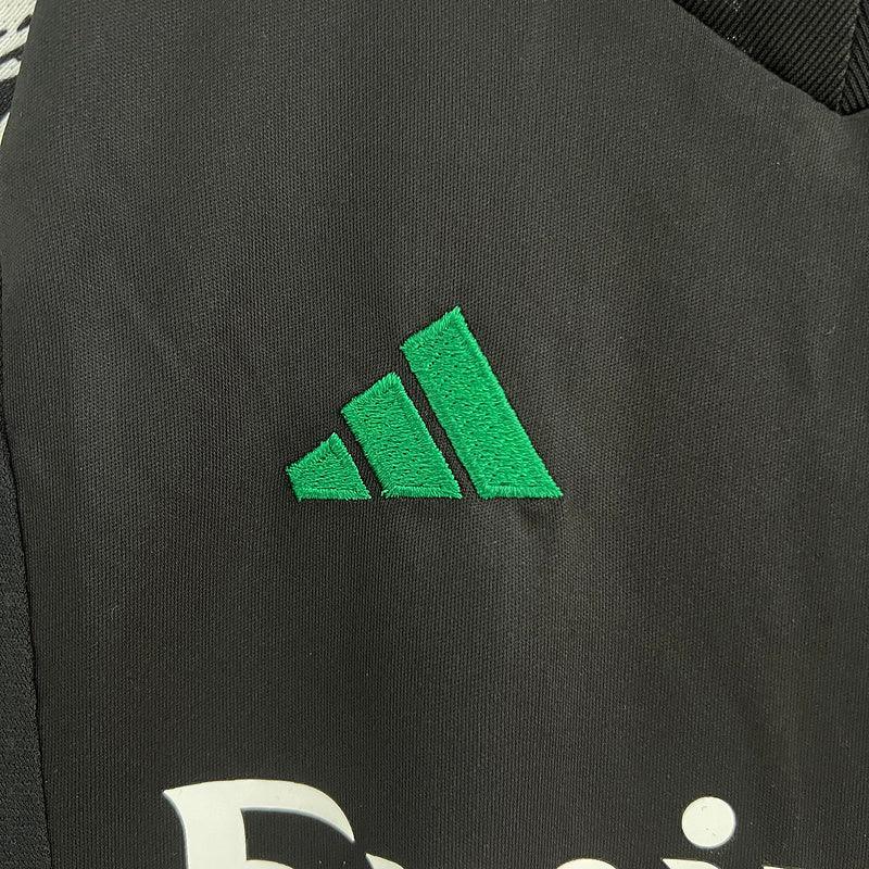 Conjunto Infantil Arsenal ll 2024/25 Preto - Modelo Torcedor