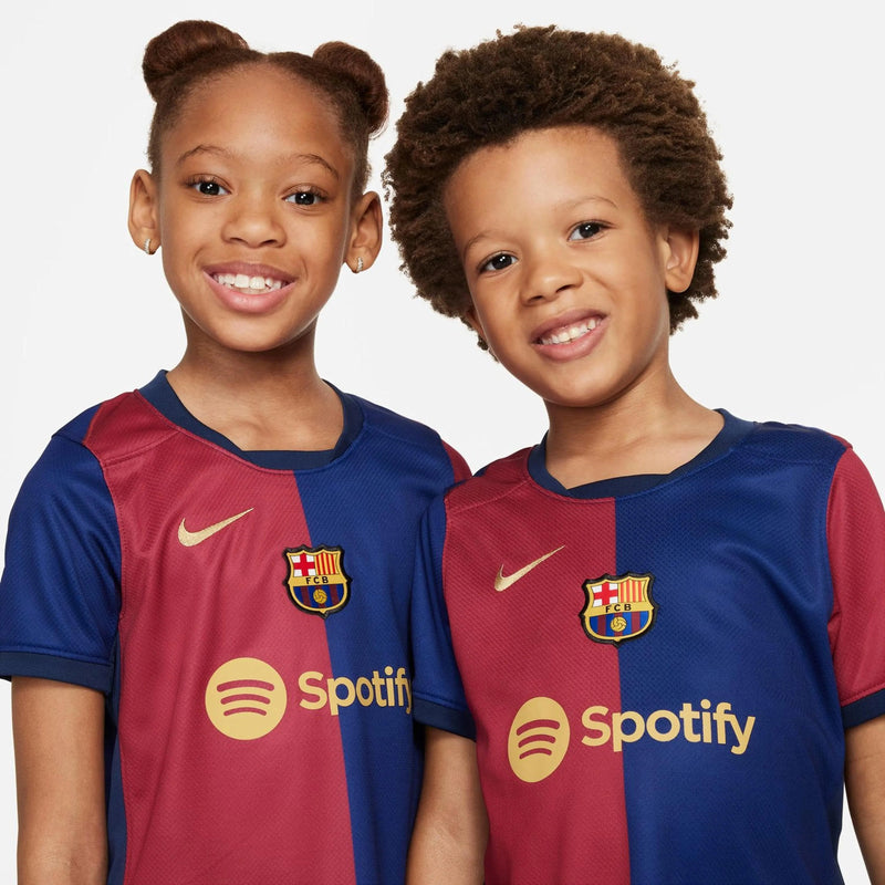 Conjunto Infantil Barcelona I 24/25 Torcedor Grená
