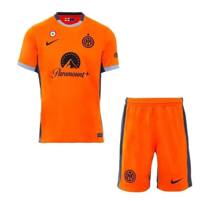 Conjunto Infantil Inter de Milão III 23/24 Torcedor Laranja