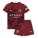 Conjunto Infantil Manchester City III 24/25 Torcedor Vinho