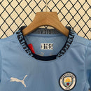 Conjunto Infantil Manchester City l 2024/25 Azul