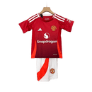 Conjunto Infantil Manchester United l 2024/25 Vermelho