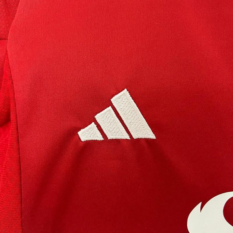 Conjunto Infantil Manchester United l 2024/25 Vermelho