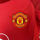 Conjunto Infantil Manchester United l 2024/25 Vermelho