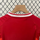 Conjunto Infantil Manchester United l 2024/25 Vermelho