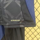 Conjunto Infantil Manchester United ll 2024/25 Azul - Modelo Torcedor