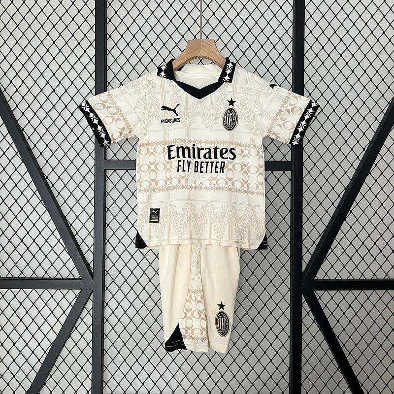 Conjunto Infantil Milan lV 2023/24 Branco