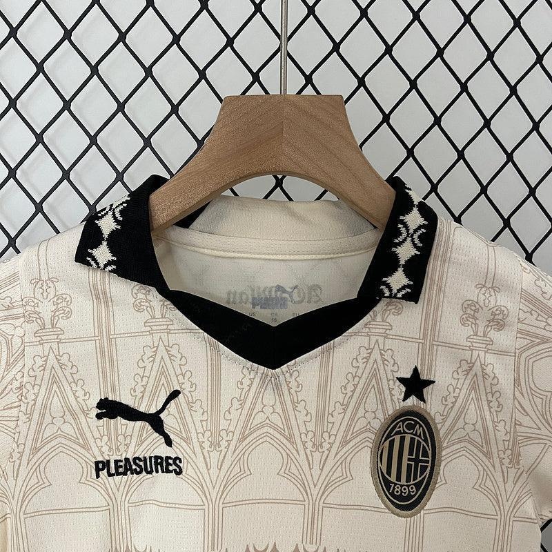 Conjunto Infantil Milan lV 2023/24 Branco
