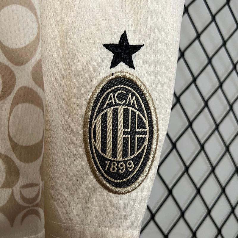 Conjunto Infantil Milan lV 2023/24 Branco