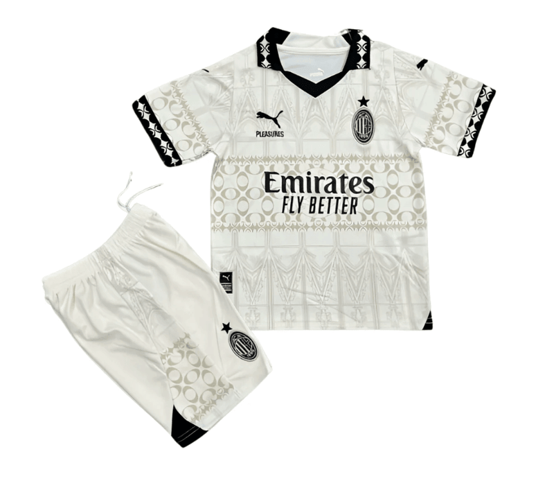 Conjunto Infantil Milan lV 2023/24 Branco