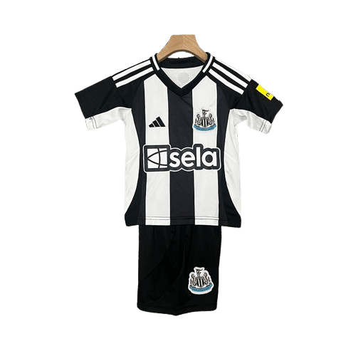 Conjunto Infantil Newcastle l 2024/25 Listrado - Modelo Torcedor