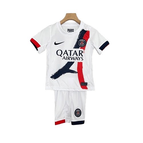 Conjunto Infantil PSG ll 2024/25 Branco - Modelo Torcedor