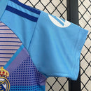 Conjunto Infantil Real Madrid Goleiro 2024/25 Azul