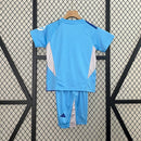 Conjunto Infantil Real Madrid Goleiro 2024/25 Azul