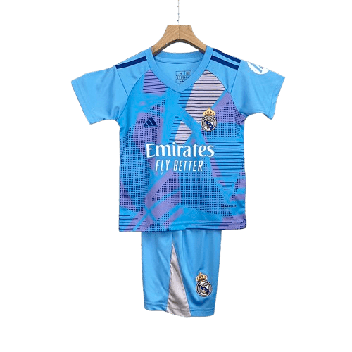 Conjunto Infantil Real Madrid Goleiro 2024/25 Azul 