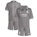 Conjunto Infantil Real Madrid III 24/25 Torcedor Cinza