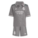 Conjunto Infantil Real Madrid III 24/25 Torcedor Cinza