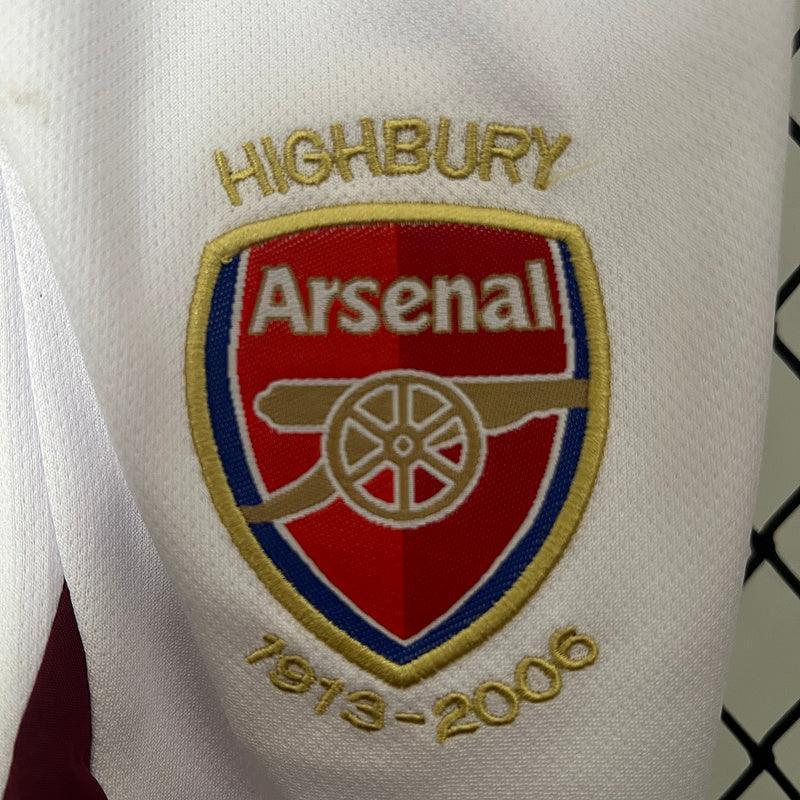Conjunto Retrô Infantil Arsenal l 2005/06 Torcedor Vermelho