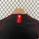 Conjunto Retrô Infantil Manchester United ll 2007/08 Torcedor Preto